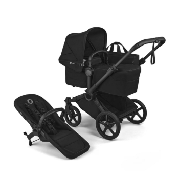 Количка за близнаци Bugaboo Donkey6 Mono Heritage Black
