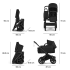 Количка за близнаци Bugaboo Donkey6 Mono Heritage Black