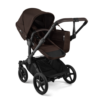 Количка за близнаци Bugaboo Donkey6 Twin Complete Cocoa Brown