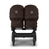 Количка за близнаци Bugaboo Donkey6 Twin Complete Cocoa Brown