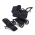Количка за близнаци Bugaboo Donkey6 Twin Complete Deep Indigo