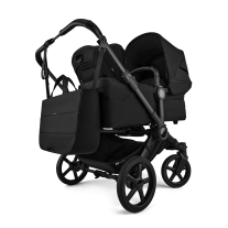 Количка за близнаци Bugaboo Donkey6 Twin Complete Heritage Black
