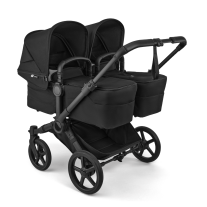 Количка за близнаци Bugaboo Donkey6 Twin Complete Heritage Black