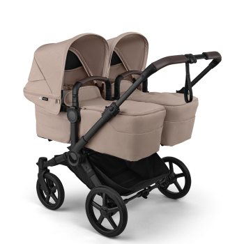 Количка за близнаци Bugaboo Donkey6 Twin Complete Taupe Melange