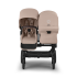 Количка за близнаци Bugaboo Donkey6 Twin Complete Taupe Melange