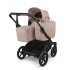 Количка за близнаци Bugaboo Donkey6 Twin Complete Taupe Melange