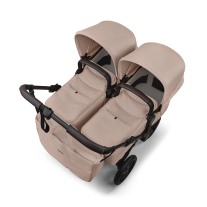 Количка за близнаци Bugaboo Donkey6 Twin Complete Taupe Melange