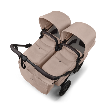 Количка за близнаци Bugaboo Donkey6 Twin Complete Taupe Melange