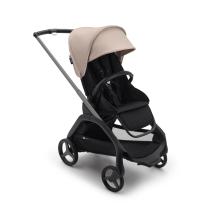 Детска количка Bugaboo Dragonfly Midnight Black Fabrics Grey Chassis - Desert Taupe