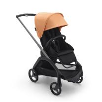 Детска количка Bugaboo Dragonfly Midnight Black Fabrics Grey Chassis - Island Coral
