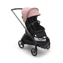 Детска количка Bugaboo Dragonfly Midnight Black Fabrics Grey Chassis - Morning Pink