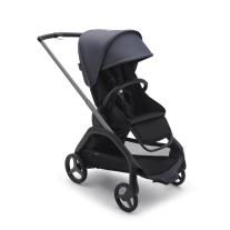 Детска количка Bugaboo Dragonfly Midnight Black Fabrics Grey Chassis - Stormy Blue