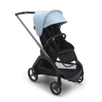 Детска количка Bugaboo Dragonfly Midnight Black Fabrics Grey Chassis - Skyline Blue