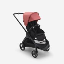 Детска количка Bugaboo Dragonfly Midnight Black Fabrics Black Chassis - Sunrise Red