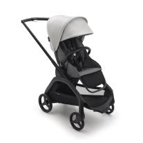 Детска количка Bugaboo Dragonfly Grey Melange Fabrics Black Chassis - Misty White