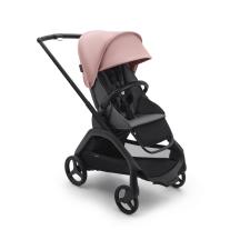 Детска количка Bugaboo Dragonfly Grey Melange Fabrics Black Chassis - Morning Pink