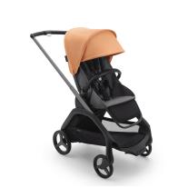 Детска количка Bugaboo Dragonfly Grey Melange Fabrics - Graphite Chassis - Island Coral