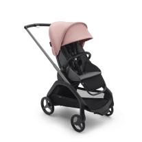 Детска количка Bugaboo Dragonfly Grey Melange Fabrics Graphite Chassis - Morning Pink