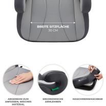 Бустерна седалка за кола KinderKraft - I-Boost, i-Size, 135-150 cm, Grey