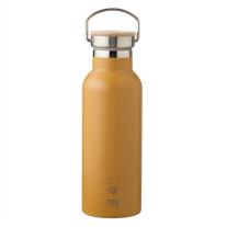 Бутилка и термос от неръждаема стомана 2 в 1 Fresk - Amber gold, 350 ml