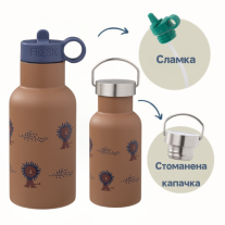 Бутилка и термос от неръждаема стомана 2 в 1 Fresk - Lion, 350 ml