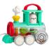 HOLA Играчка за бутане и дърпане Веселото локомотивче