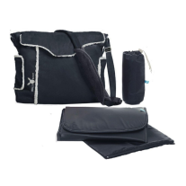 Чанта за детска количка Wallaboo, Baby Black