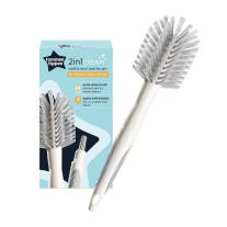 Четка почистване на бебешки шишета и биберони Tommee Tippee 2 in 1 Clean