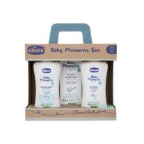 Комплект бебешка козметика 3в1 Chicco Baby Moments