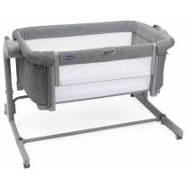 Бебешка мини кошара с падаща страна Chicco Next 2 Me Magic Evo Dark Grey