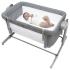 Бебешка мини кошара с падаща страна Chicco Next 2 Me Magic Evo Dark Grey