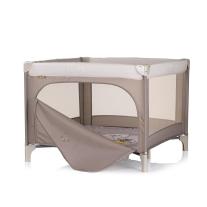 Бебешка преносима кошара за игра Chipolino Pop Up Мече Бежова