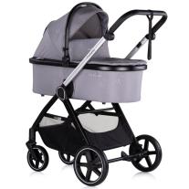 Бебешка количка 3 в 1 Chipolino Марбея Облачно Сиво