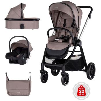 Бебешка количка 3 в 1 Chipolino Марбея Тирамису