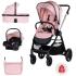 Бебешка количка 3 в 1 Chipolino Марбея Розов Маршмелоу