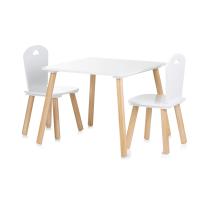 Комплект детска маса с два стола MDF Chipolino