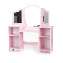 Комплект детска тоалетка с тройно огледало и табуретка Chipolino