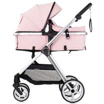 Бебешка количка Chipolino Виста Розов Маршмелоу