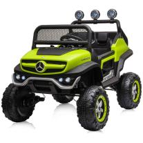 Детски лицензиран акумулаторен джип Chipolino Mercedes Unimog Зелен
