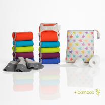 Комплект Pop-in V2, Close Parent, ярки бамбукови пелени 10 бр.