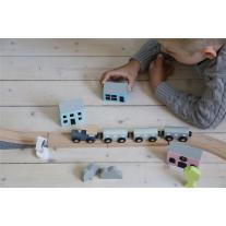 Jabadabado Дървено влакче с гара и много елементи