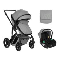 Комбинирана количка с трансформираща седалка Kikka Boo Darling Light Grey