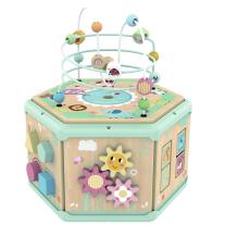 Дървен активен куб 7 в 1 Tooky Toy