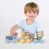 Дървен дидактически влак с животни Tooky Toy