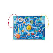 Дървен комплект за игра 2 в 1 Hape, Космически лабиринт и дъска танграм
