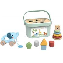 Дървен комплект за игра 3в1 Tooky Toy