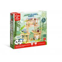 Дървен комплект за игра Hape, Бамбуковата къща на пандите