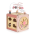 Дървен куб с активности Moni Toys, Розов