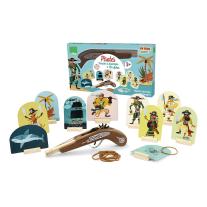 Дървен пистолет с ластици Vilac