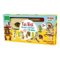 Дървен пистолет с ластици Vilac